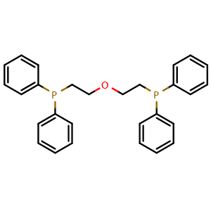 Chemical structure of [Bis(2-diphenylphosphino)ethyl]ether , CAS 50595-38-5, AChemBlock X196755
