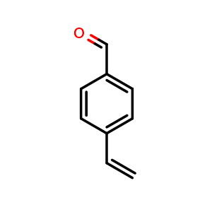 Chemical structure of 4-Vinylbenzaldehyde , CAS 1791-26-0, AChemBlock X196773
