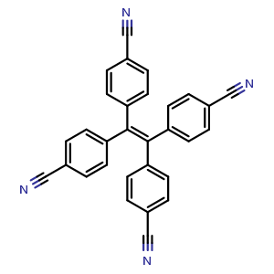 Chemical structure of Tetrakis(4-cyanophenyl)ethylene , CAS 79802-71-4, AChemBlock X196811