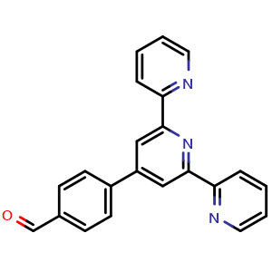 Chemical structure of 4-([2,2':6',2''-Terpyridin]-4'-yl)benzaldehyde , CAS 138253-30-2, AChemBlock X196848