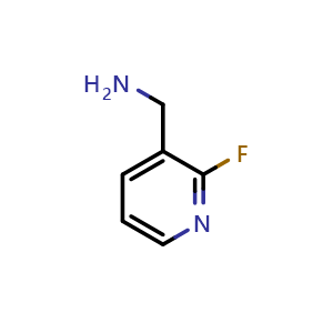 Chemical structure of (2-Fluoropyridin-3-yl)methanamine , CAS 205744-16-7, AChemBlock X196894