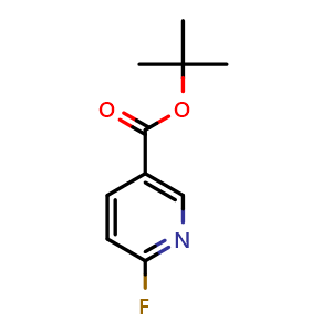 Chemical structure of tert-Butyl 6-fluoronicotinate , CAS 676560-01-3, AChemBlock X196906