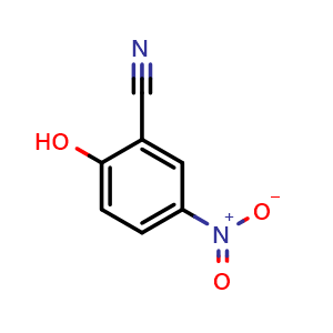 Chemical structure of 2-Hydroxy-5-nitrobenzonitrile , CAS 39835-09-1, AChemBlock X196912