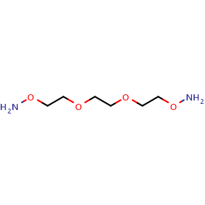 Chemical structure of Bis-aminooxy-PEG2 , CAS 98627-71-5, AChemBlock X196923