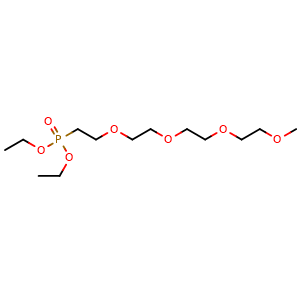 Chemical structure of m-PEG4-phosphonic acid ethyl ester , CAS 1872433-73-2, AChemBlock X196940