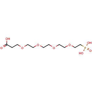 Chemical structure of Carboxy-PEG4-phosphonic acid , CAS 1623791-69-4, AChemBlock X196945