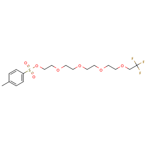 Chemical structure of 1,1,1-Trifluoroethyl-PEG4-Tos , CAS 1872433-61-8, AChemBlock X196959