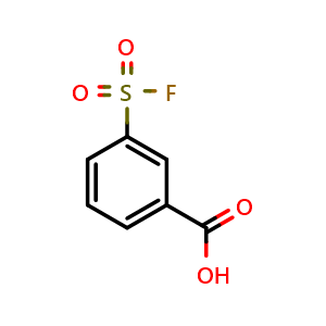 Chemical structure of 3-(Fluorosulfonyl)benzoic acid , CAS 454-95-5, AChemBlock X197031