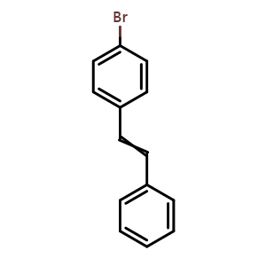 Chemical structure of 4-Bromostilbene , CAS 4714-24-3, AChemBlock X197048