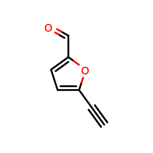 Chemical structure of 5-Ethynylfuran-2-carbaldehyde , CAS 153026-71-2, AChemBlock X197050