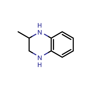 Chemical structure of 2-Methyl-1,2,3,4-tetrahydroquinoxaline , CAS 6640-55-7, AChemBlock X197052