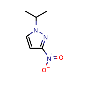 Chemical structure of 3-Nitro-1-(propan-2-yl)-1h-pyrazole , CAS 1003012-75-6, AChemBlock X197062