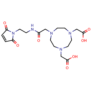 Chemical structure of Maleimide-NOTA , CAS 1295584-83-6, AChemBlock X197088