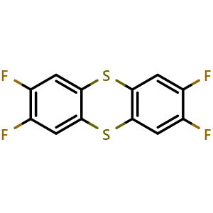 Chemical structure of 2,3,7,8-Tetrafluorothianthrene , CAS 1225203-47-3, AChemBlock X197113