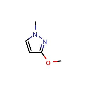Chemical structure of 3-Methoxy-1-methyl-1H-pyrazole , CAS 1350323-86-2, AChemBlock X197156