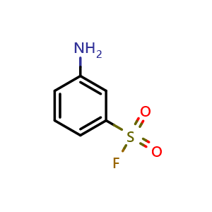 Chemical structure of 3-Aminobenzenesulfonyl fluoride , CAS 368-50-3, AChemBlock X197189