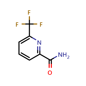 Chemical structure of 6-(Trifluoromethyl)picolinamide , CAS 22245-84-7, AChemBlock X197234