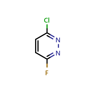 Chemical structure of 3-Chloro-6-fluoropyridazine , CAS 33097-38-0, AChemBlock X197241