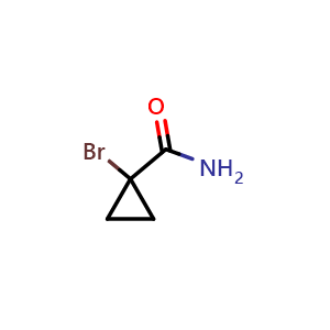 Chemical structure of 1-Bromocyclopropanecarboxamide , CAS 198758-97-3, AChemBlock X197254