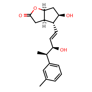 (3aR,4R,5R,6aS)-5-Hydroxy-4-((3R,4R,E)-3-hydroxy-4-(m-tolyl)pent-1-en-1-yl)hexahydro-2H-cyclopenta[b]furan-2-one