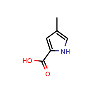 Chemical structure of 4-Methylpyrrole-2-carboxylic acid , CAS 18711-59-6, AChemBlock X197290