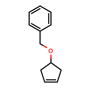 Chemical structure of 4-benzoxycyclopentene , CAS 37005-79-1, AChemBlock X197293