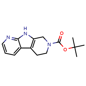 Chemical structure of tert-Butyl 5,6,8,9-tetrahydro-7H-pyrrolo[2,3-b:5,4-c']dipyridine-7-carboxylate , CAS 1354801-07-2, AChemBlock X197315