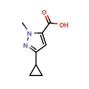 3-Cyclopropyl-1-methyl-1H-pyrazole-5-carboxylic acid
