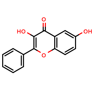 Chemical structure of 3,6-Dihydroxyflavone , CAS 108238-41-1, AChemBlock X197358