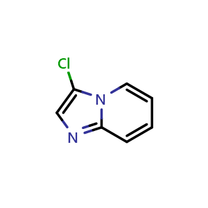 Chemical structure of 3-Chloroimidazo[1,2-a]pyridine , CAS 5315-73-1, AChemBlock X197365