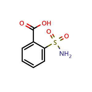 Chemical structure of 2-Sulfamoylbenzoic acid , CAS 632-24-6, AChemBlock X197368