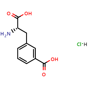 Chemical structure of L-3-(3-Carboxyphenyl)alanine (hydrochloride) , CAS 457655-03-7, AChemBlock X197375