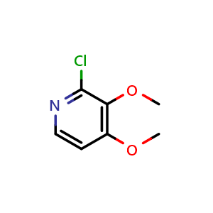 Chemical structure of 2-Chloro-3,4-dimethoxypyridine , CAS 101664-59-9, AChemBlock X197381