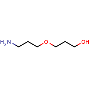 Chemical structure of 3-(3-Aminopropoxy)propan-1-ol , CAS 118273-16-8, AChemBlock X197461