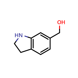 Chemical structure of Indolin-6-ylmethanol , CAS 1314908-30-9, AChemBlock X197486