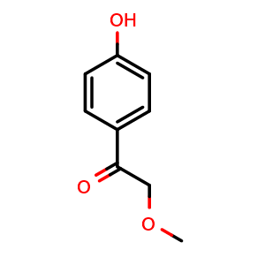 Chemical structure of 1-(4-Hydroxyphenyl)-2-methoxyethanone , CAS 32136-81-5, AChemBlock X197514