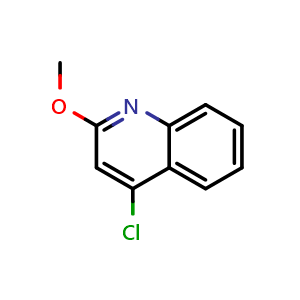 Chemical structure of 4-Chloro-2-methoxyquinoline , CAS 4295-05-0, AChemBlock X197515