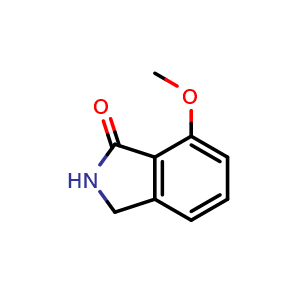 Chemical structure of 7-Methoxyisoindolin-1-one , CAS 934389-18-1, AChemBlock X197520