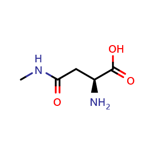 Chemical structure of (S)-2-Amino-4-(methylamino)-4-oxobutanoic acid , CAS 7175-34-0, AChemBlock X197571