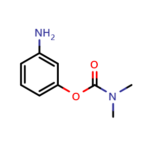 Chemical structure of 3-Aminophenyl dimethylcarbamate , CAS 19962-04-0, AChemBlock X197588