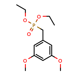 Chemical structure of Diethyl 3,5-dimethoxybenzylphosphonate , CAS 108957-75-1, AChemBlock X197592