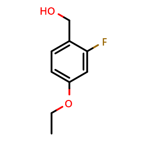 Chemical structure of (4-Ethoxy-2-fluorophenyl)methanol , CAS 1393470-20-6, AChemBlock X197595
