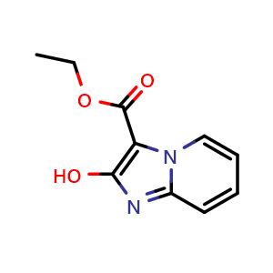 Chemical structure of Ethyl 2-hydroxyimidazo[1,2-a]pyridine-3-carboxylate , CAS 27124-44-3, AChemBlock X197617