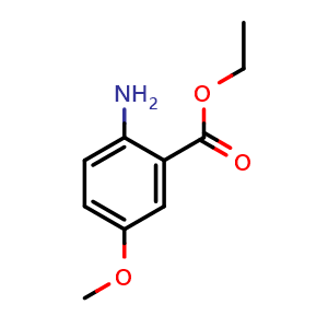 Chemical structure of Ethyl 2-amino-5-methoxybenzoate , CAS 64018-98-0, AChemBlock X197620