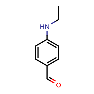 Chemical structure of 4-(Ethylamino)benzaldehyde , CAS 79865-89-7, AChemBlock X197630