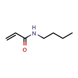 Chemical structure of N-Butylacrylamide , CAS 2565-18-6, AChemBlock X197633