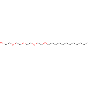 Chemical structure of 3,6,9,12-Tetraoxatetracosan-1-ol , CAS 5274-68-0, AChemBlock X197634