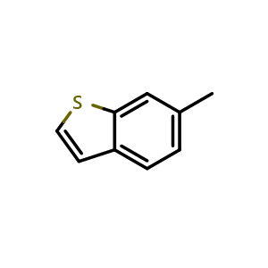 Chemical structure of 6-Methylbenzo[b]thiophene , CAS 16587-47-6, AChemBlock X197675
