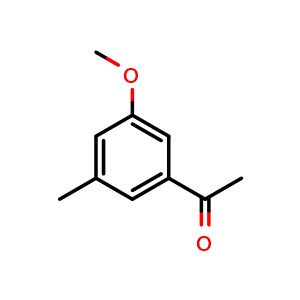 Chemical structure of 1-(3-Methoxy-5-methylphenyl)ethanone , CAS 43113-94-6, AChemBlock X197688