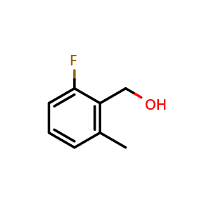Chemical structure of (2-Fluoro-6-methylphenyl)methanol , CAS 478163-35-8, AChemBlock X197702